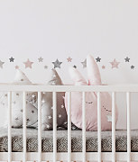 Detská Bordúra šablóna s hviezdičkami